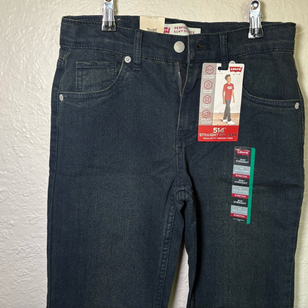 Boys Levi's 514- 14 Reg - 27X29 Straight Leg Performance Regular Fit Jean